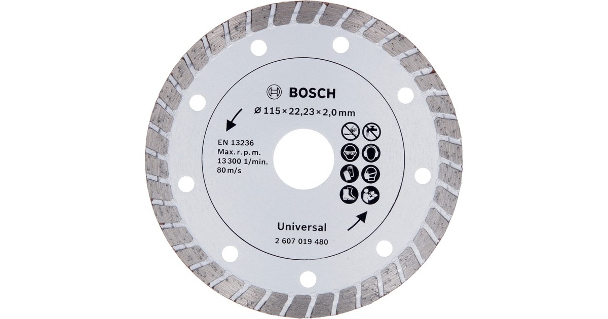 Bosch Diamanttrennscheibe Turbo, Ø 115mm(Bohrung 22,23mm)