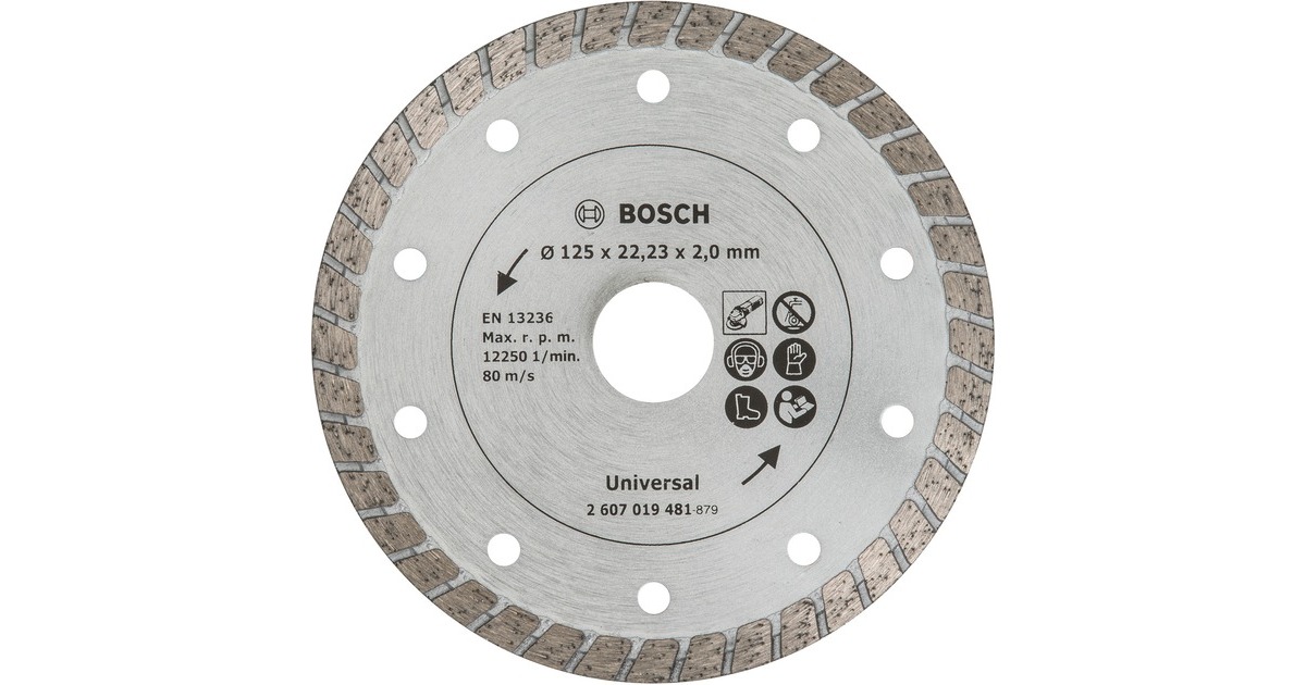 Bosch Diamanttrennscheibe Turbo, Ø 125mm(Bohrung 22,23mm)
