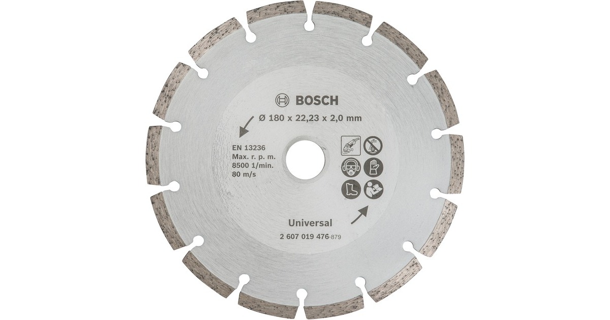 Bosch Diamanttrennscheibe Universal, Ø 180mm(Bohrung 22,23mm)