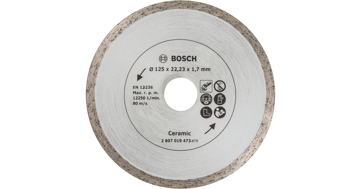 Bosch Diamanttrennscheibe für Fliesen, Ø 125mm(Bohrung 22,23mm)