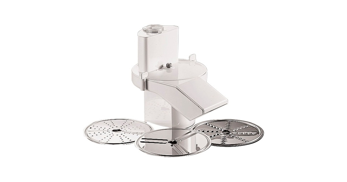 Bosch Durchlaufschnitzler MUZ6DS3, Zerkleinerer(weiß/edelstahl, für Küchenmaschine MUM6)