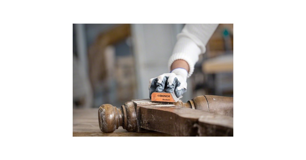 Bosch EXPERT S471 Standard Schleifblock-Set, 3-teilig, Schleifschwamm(mehrfarbig, 97 x 69 x 26mm)