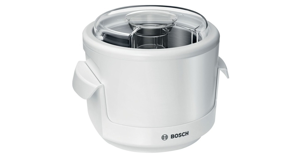 Bosch Eisbereiter-Aufsatz MUZS2EB, Eismaschine(weiß, für Küchenmaschine MUM Serie 2)