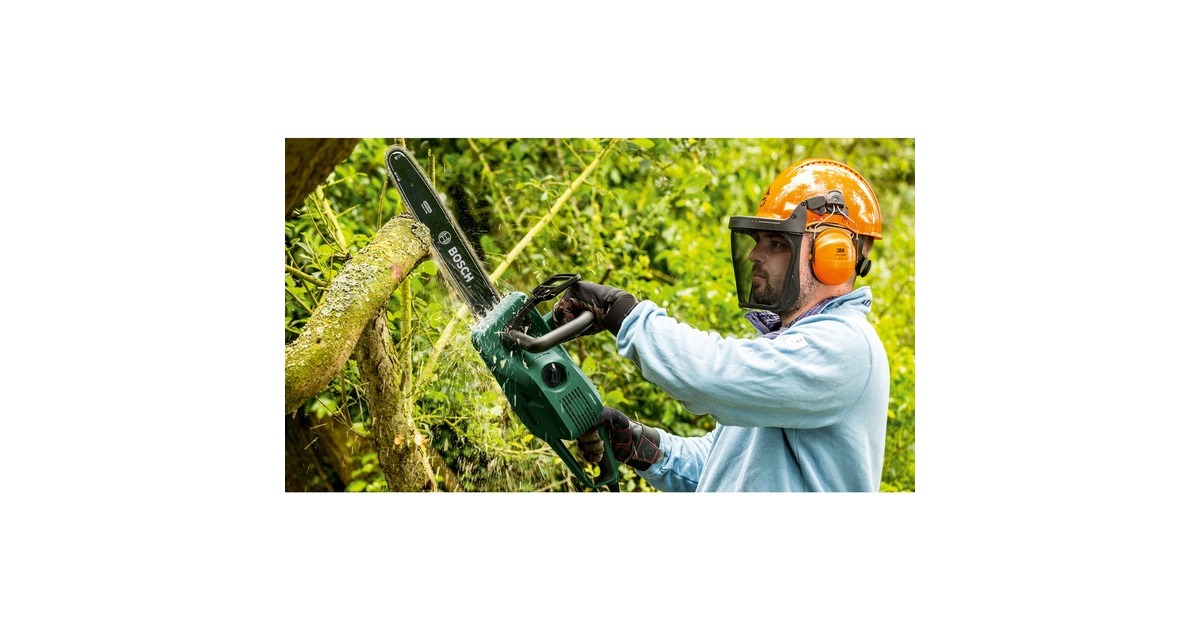 Bosch Elektro-Kettensäge UniversalChain 35, mit 2. Kette(grün/schwarz, 1.800 Watt)