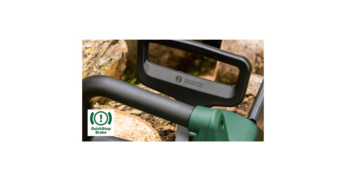 Bosch Elektro-Kettensäge UniversalChain 35, mit 2. Kette(grün/schwarz, 1.800 Watt)