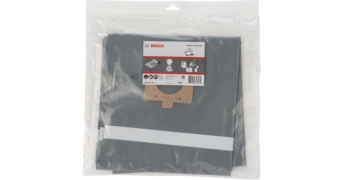 Bosch Entsorgungssack 2605411231 GAS 20 L SFC, Staubsaugerbeutel(5 Stück) Bosch Entsorgungssack 2605411231 GAS 20 L SFC, Staubsaugerbeutel(5 Stück)