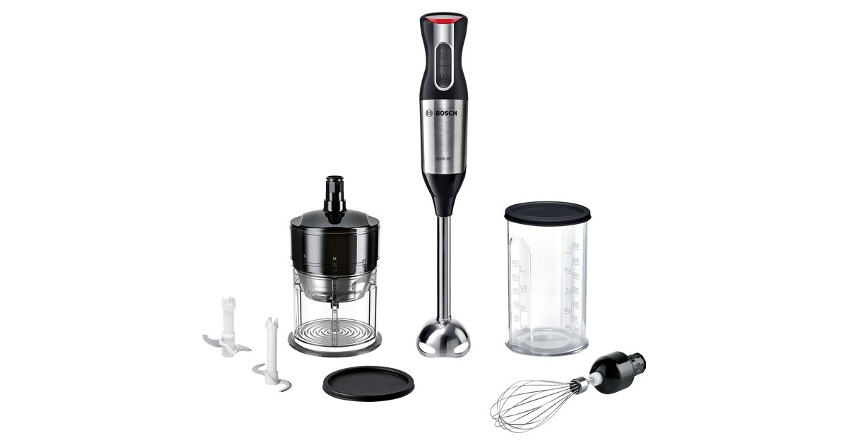 Bosch ErgoMixx Style MS6CM6166, Stabmixer(edelstahl/schwarz)