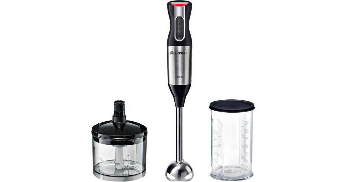 Bosch ErgoMixx Style Set MS6CM6120, Stabmixer(silber/schwarz, Inkl. Zerkleinerer)