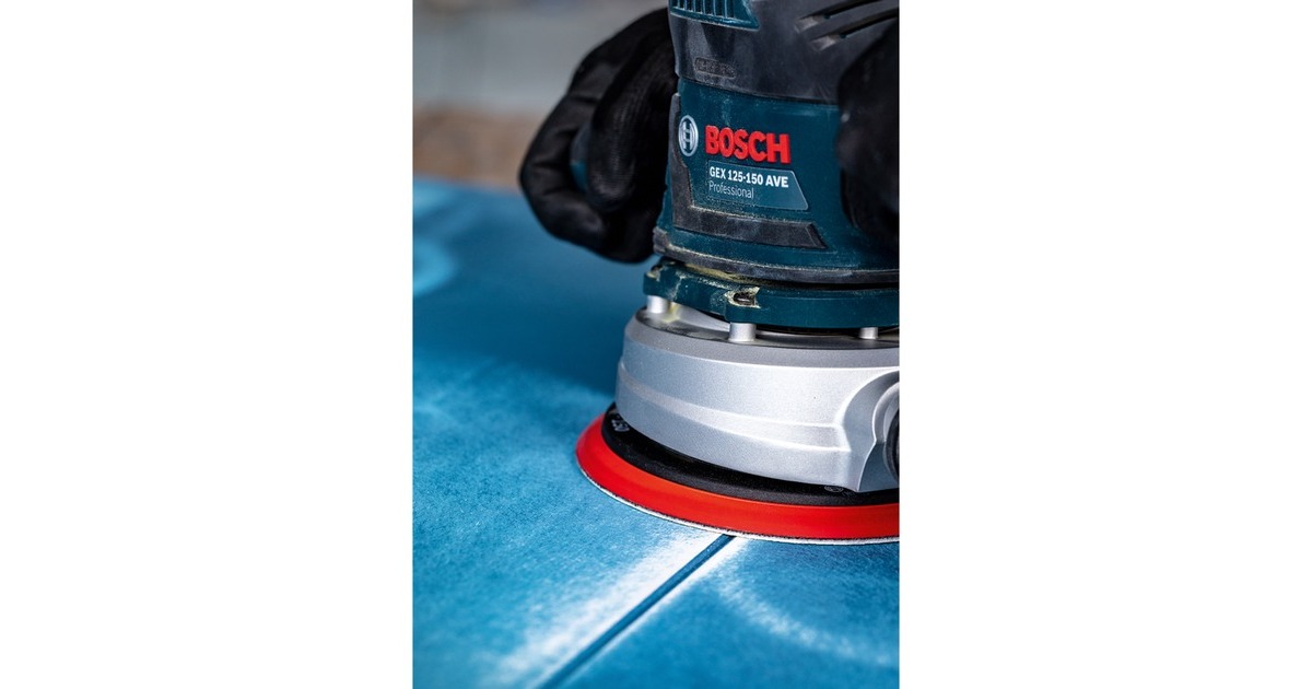 Bosch Expert C470 Schleifblatt, Ø 150mm, K180 Multilochung(5 Stück, für Exzenterschleifer)