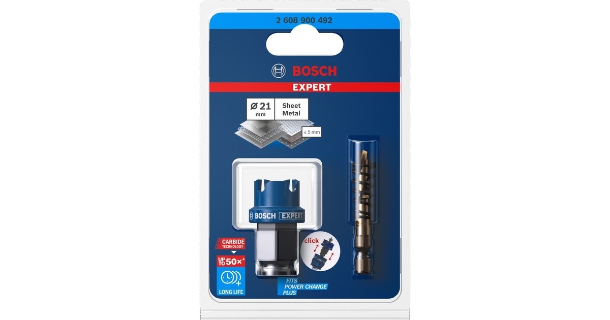 Bosch Expert Carbide Lochsäge 'SheetMetal', Ø 21mm