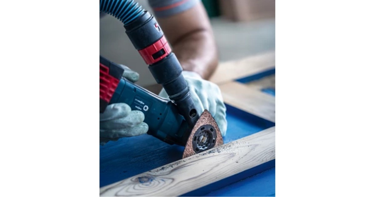 Bosch Expert Carbide Schleifplatte MAVZ 116 RT6 MultiMaterial, Ø 116mm, Schleifscheibe(Starlock Max, K60)