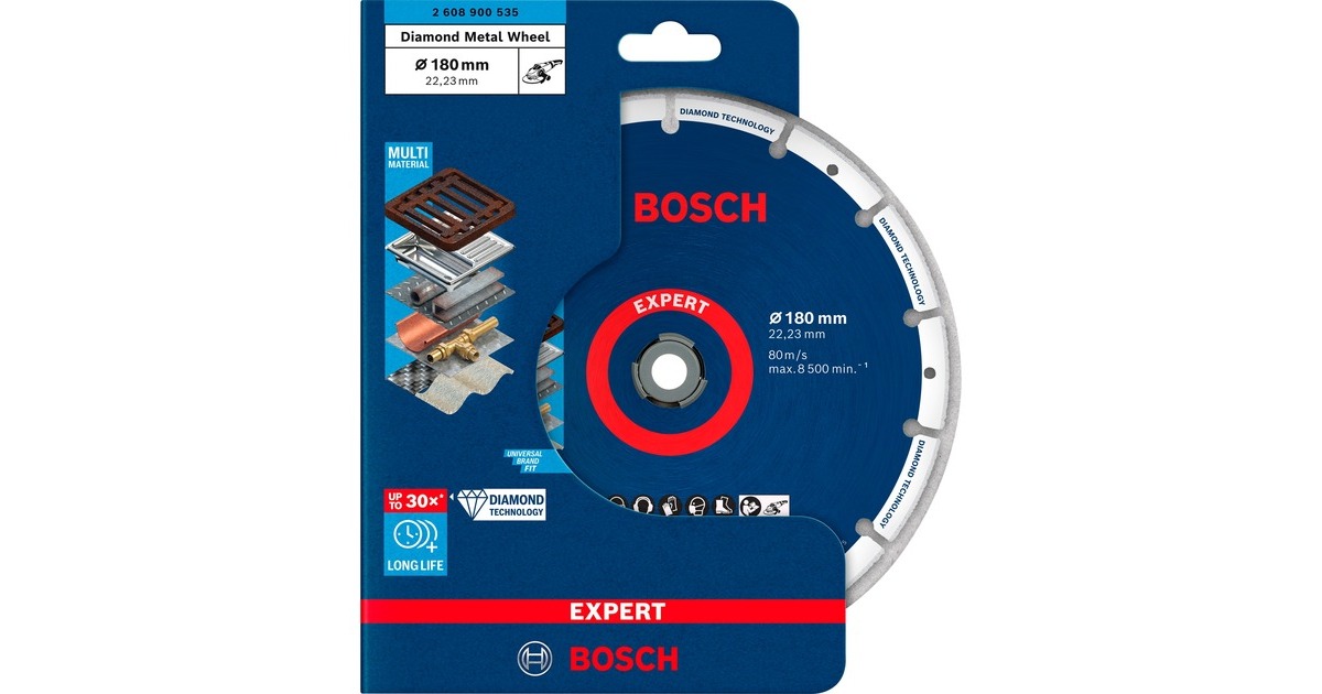 Bosch Expert Diamant-Trennscheibe 'Diamond Metal Wheel'(Ø 180mm x 22,23)