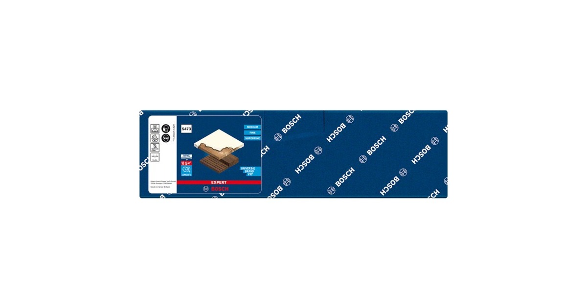Bosch Expert Flex S473 Standard Schleifpad, fein, Schleifschwamm(gelb, 98 x 120 x 13mm)