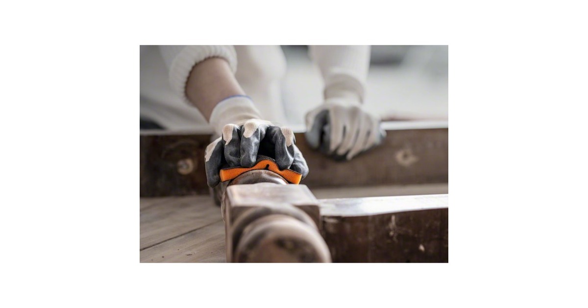 Bosch Expert Flex S473 Standard Schleifpad, fein, Schleifschwamm(gelb, 98 x 120 x 13mm)