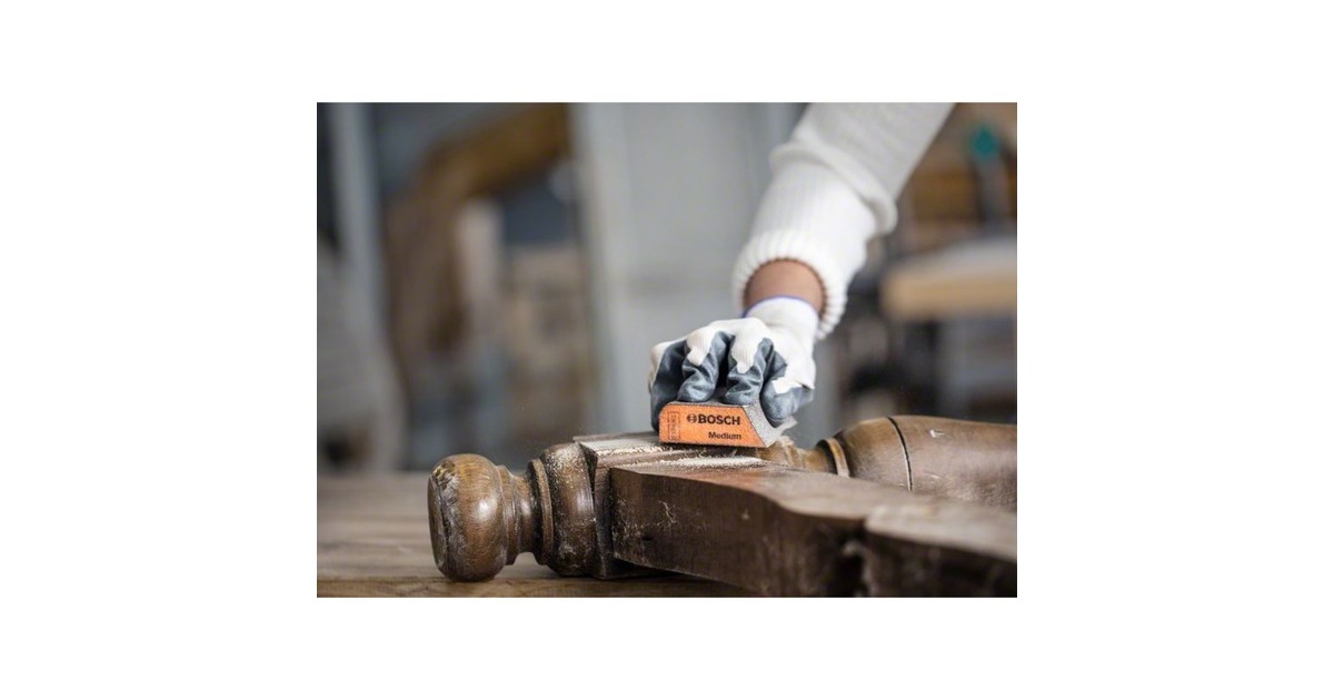 Bosch Expert Flex S473 Standard Schleifpad, fein, Schleifschwamm(gelb, 98 x 120 x 13mm)