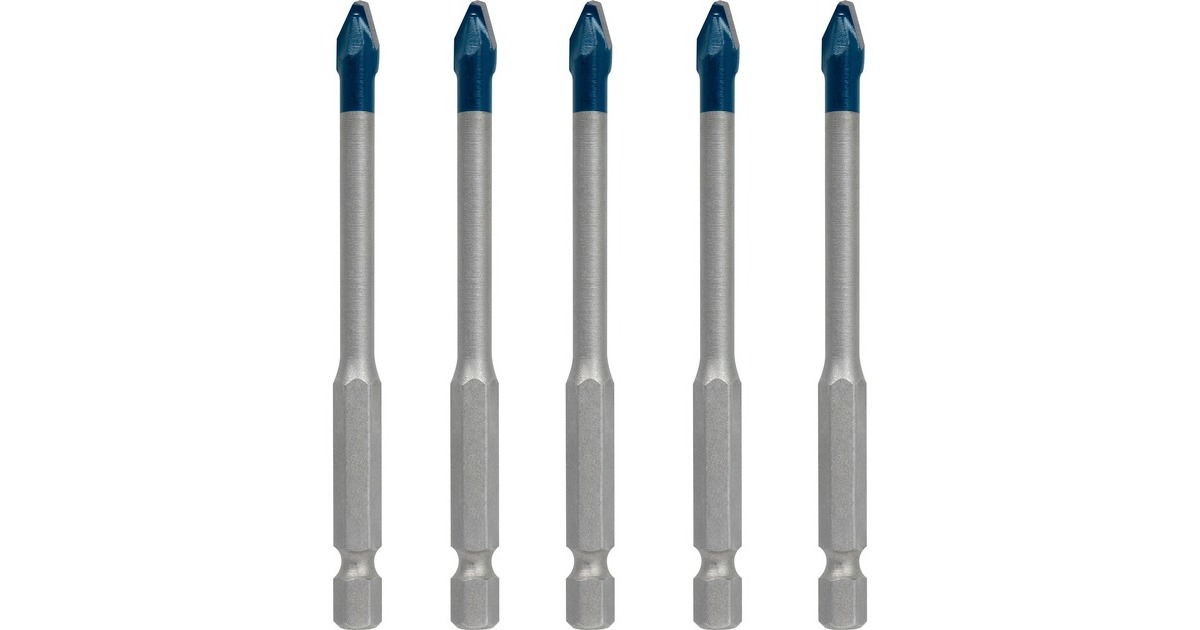 Bosch Expert HEX-9 HardCeramic Dachziegel-Bohrer, Ø 6mm(5 Stück, Länge 90mm)