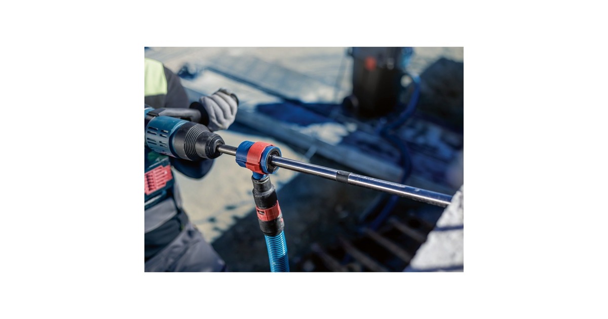 Bosch Expert Hammerbohrer SDS Clean max-8X Set, Ø 20mm(Arbeitslänge 400mm, Saugbohrer inkl. Absauganschluss)