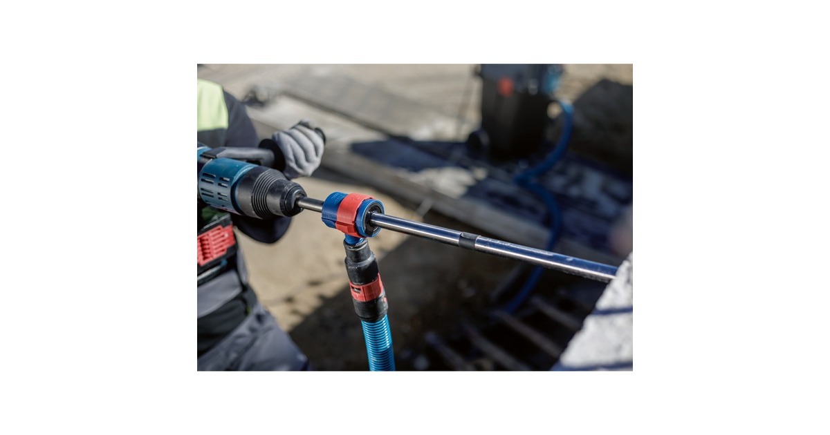 Bosch Expert Hammerbohrer SDS Clean max-8X Set, Ø 25mm(Arbeitslänge 400mm, Saugbohrer inkl. Absauganschluss)