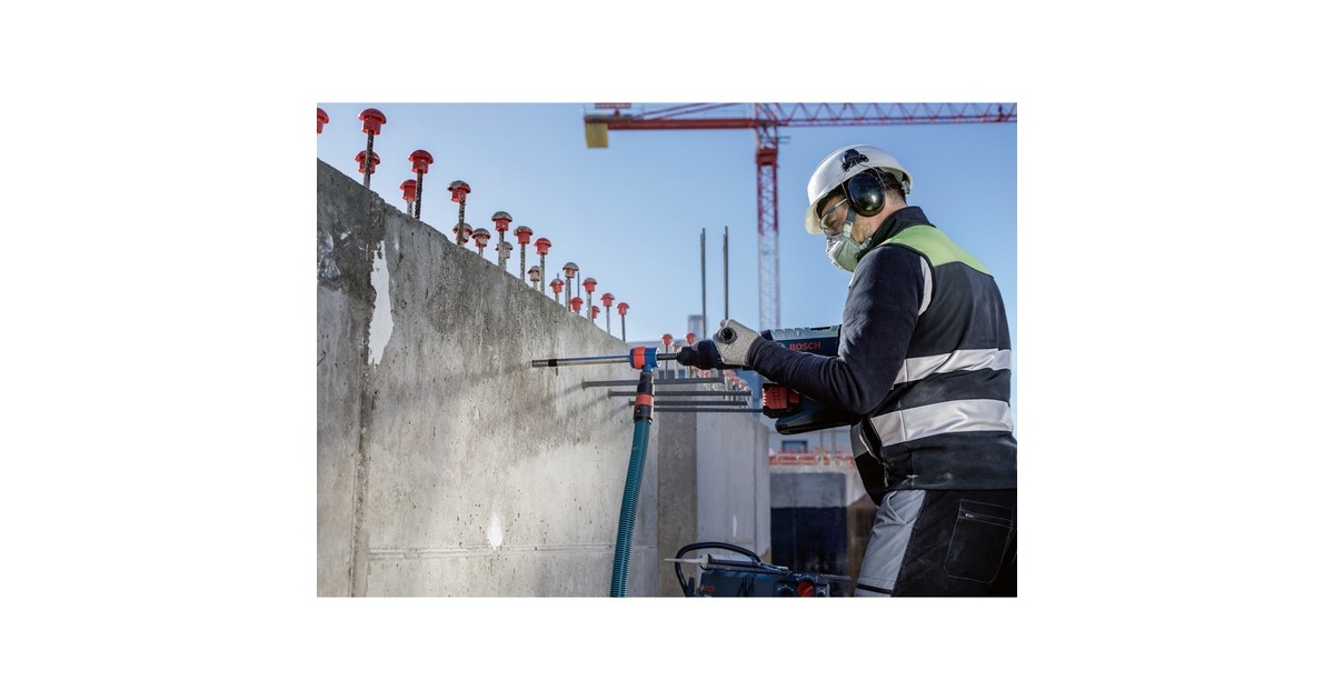 Bosch Expert Hammerbohrer SDS Clean max-8X Set, Ø 28mm(Arbeitslänge 400mm, Saugbohrer inkl. Absauganschluss)