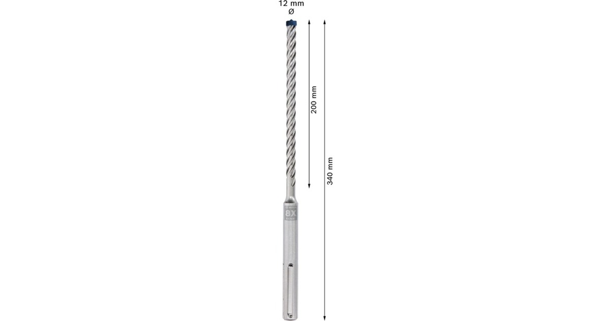 Bosch Expert Hammerbohrer SDS-max-8X, Ø 12mm(Arbeitslänge 200mm)