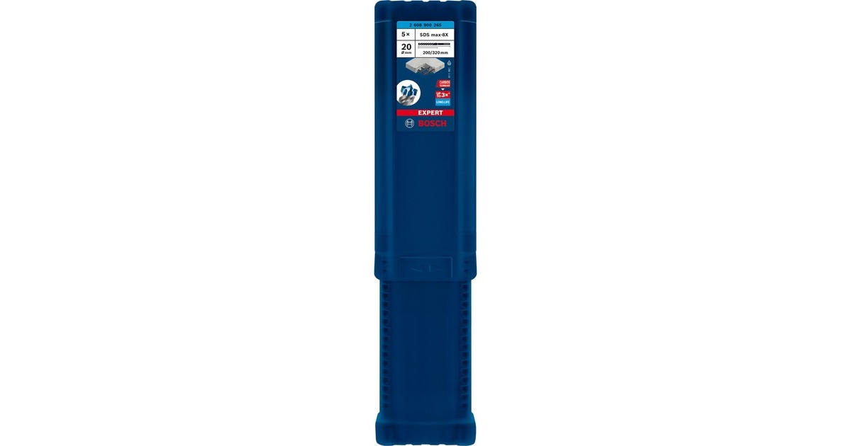 Bosch Expert Hammerbohrer SDS-max-8X, Ø 20mm(5 Stück, Arbeitslänge 200mm)