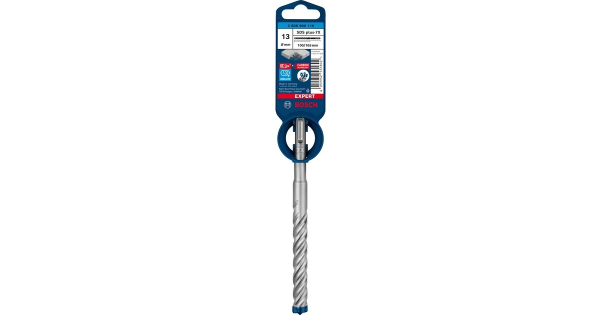 Bosch Expert Hammerbohrer SDS-plus-7X, Ø 13mm(Arbeitslänge 100mm)