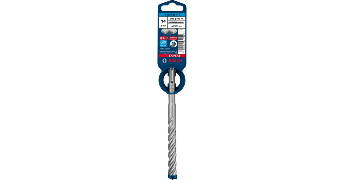 Bosch Expert Hammerbohrer SDS-plus-7X, Ø 14mm(Arbeitslänge 100mm)