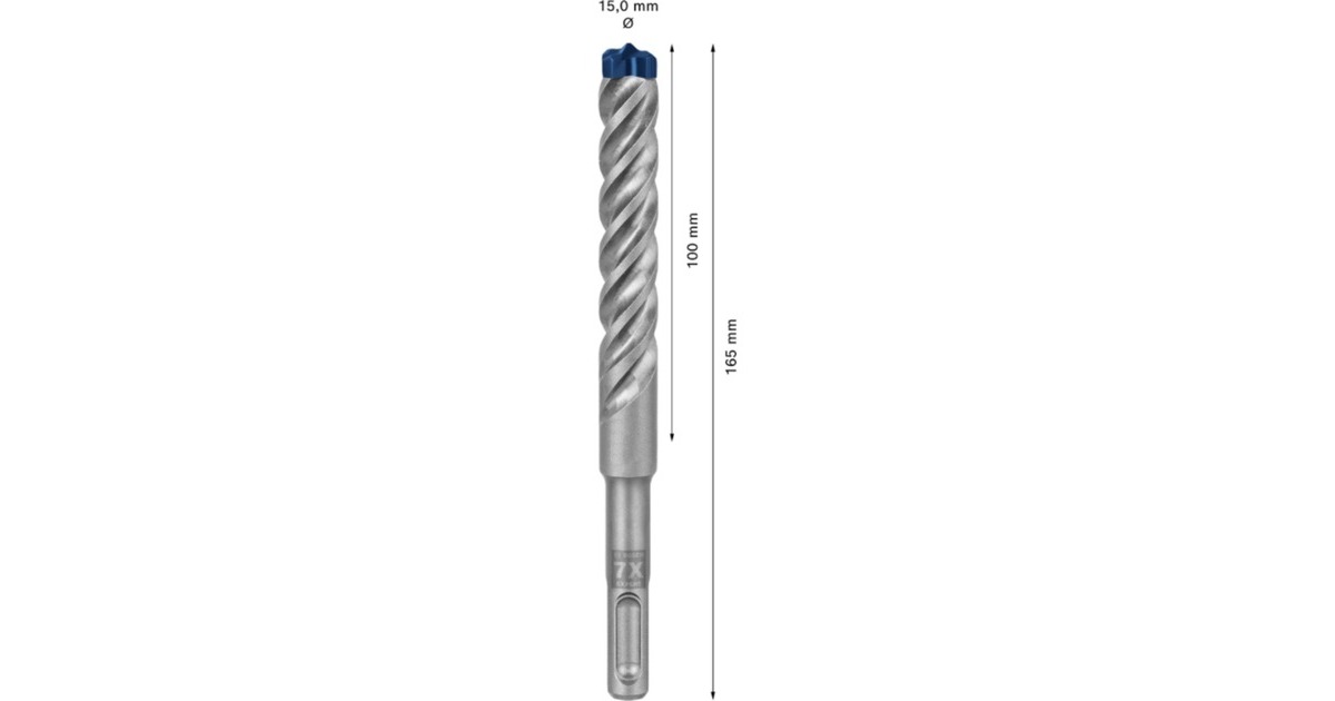 Bosch Expert Hammerbohrer SDS-plus-7X, Ø 15mm(Arbeitslänge 100mm)