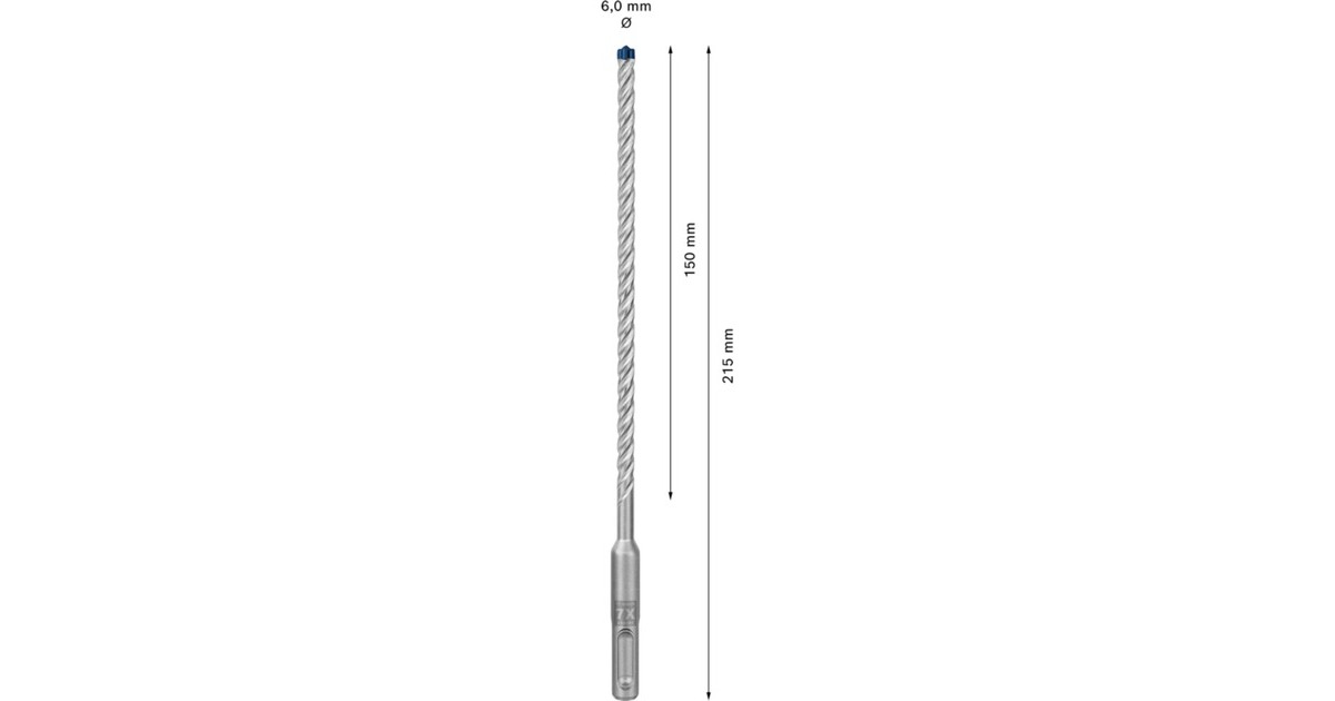 Bosch Expert Hammerbohrer SDS-plus-7X, Ø 6mm, 30 Stück(Arbeitslänge 150mm)