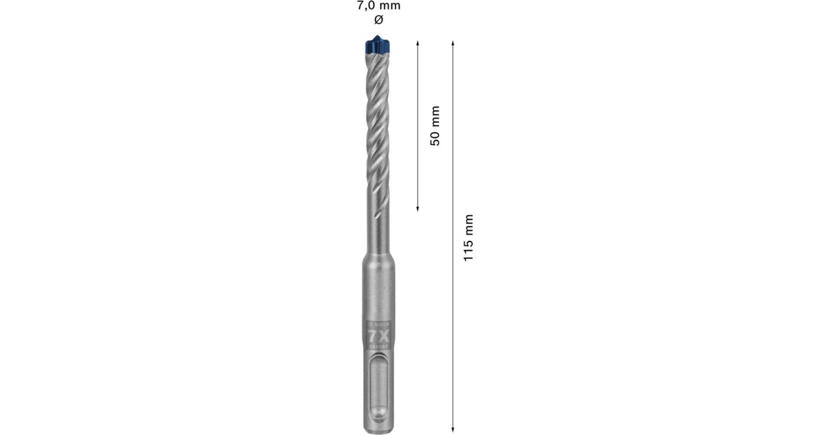 Bosch Expert Hammerbohrer SDS-plus-7X, Ø 7mm(Arbeitslänge 50mm)