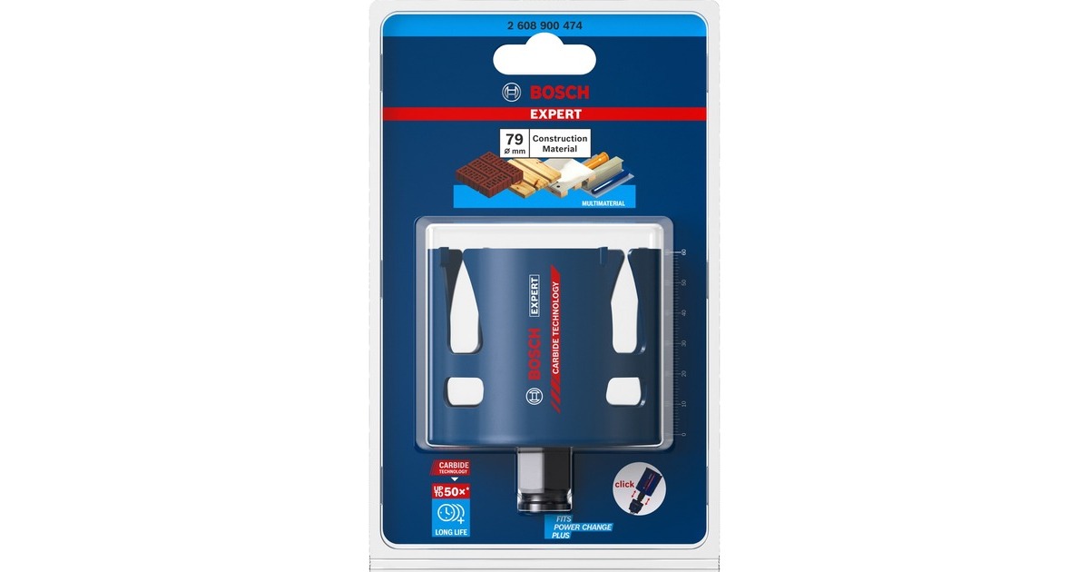 Bosch Expert Lochsäge 'Construction Material', Ø 79mm(3.1/4")