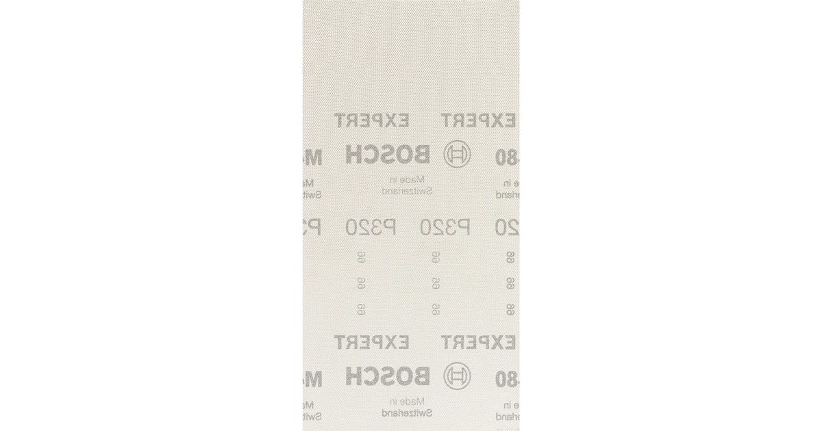 Bosch Expert M480 Netzstruktur-Schleifblatt 115 x 230mm, K320(10 Stück, für Schwingschleifer)
