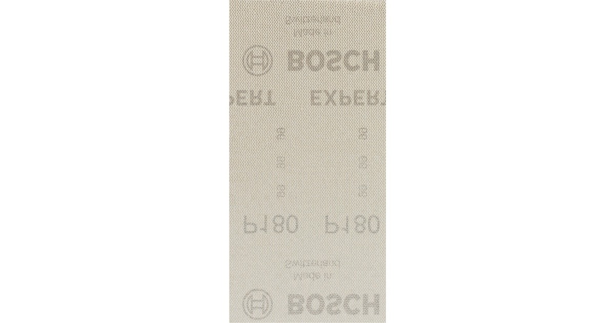 Bosch Expert M480 Netzstruktur-Schleifblatt 93 x 186mm, K180(50 Stück, für Schwingschleifer)