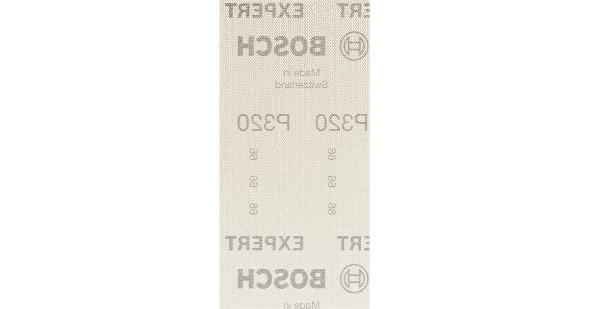 Bosch Expert M480 Netzstruktur-Schleifblatt 93 x 186mm, K320(50 Stück, für Schwingschleifer)