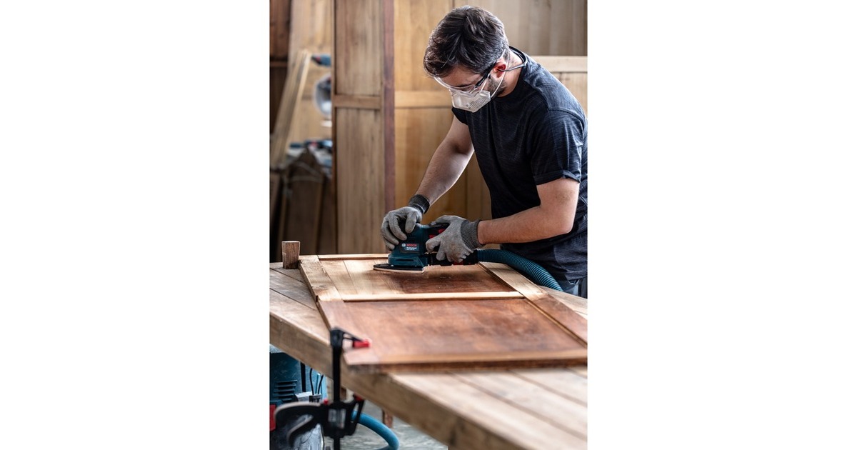 Bosch Expert M480 Netzstruktur-Schleifblatt 93mm, K80(5 Stück, für Deltaschleifer)