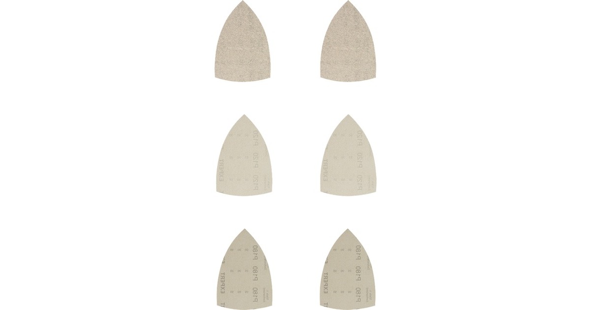 Bosch Expert M480 Netzstruktur-Schleifblatt-Set 100 x 150mm, K80 / 120 / 180(6-teilig, für Multischleifer)