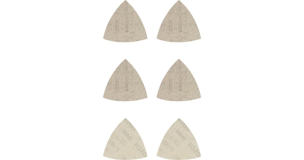 Bosch Expert M480 Netzstruktur-Schleifblatt-Set 93mm, K80 / 120 / 180(6-teilig, für Deltaschleifer)
