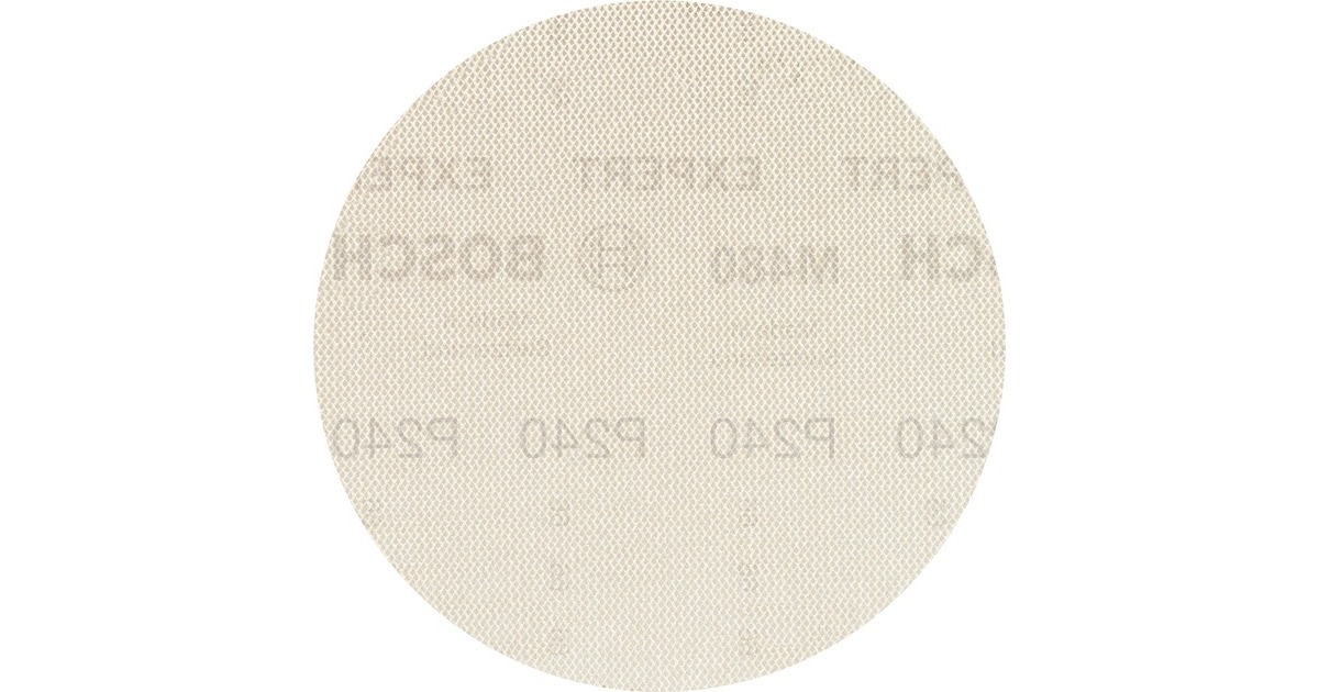 Bosch Expert M480 Netzstruktur-Schleifblatt Ø 125mm, K240(50 Stück, für Exzenterschleifer)