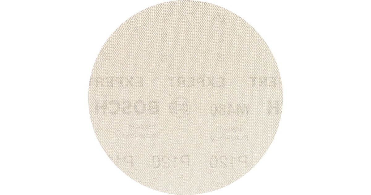 Bosch Expert M480 Netzstruktur-Schleifblatt Ø 150mm, K120(5 Stück, für Exzenterschleifer)