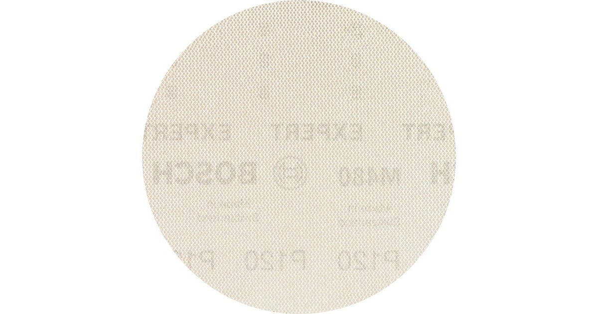 Bosch Expert M480 Netzstruktur-Schleifblatt Ø 150mm, K120(50 Stück, für Exzenterschleifer)
