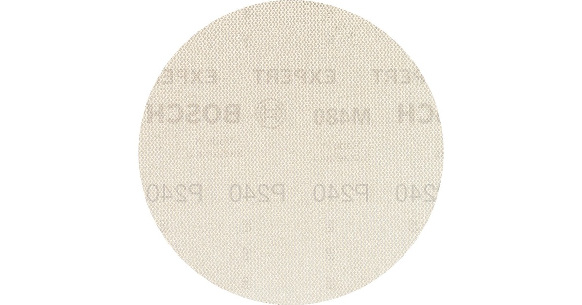 Bosch Expert M480 Netzstruktur-Schleifblatt Ø 150mm, K240(5 Stück, für Exzenterschleifer)
