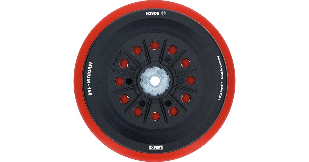 Bosch Expert Multiloch Stützteller, mittelhart, Ø150mm, M8, Schleifteller(schwarz, für Bosch Exzenterschleifer)