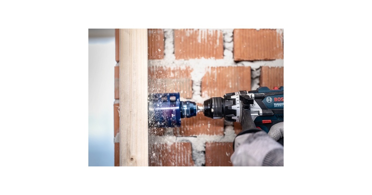 Bosch Expert Power Change Plus Adapter, Hex 11mm(blau, 2-teilig, mit HSS-G Zentrierbohrer Ø 7,15mm x105mm)