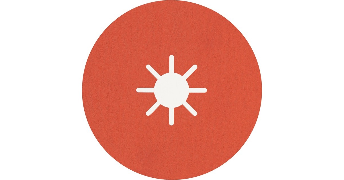 Bosch Expert R782 Prisma Ceramic Fiberschleifscheibe, Ø 180mm, K120(25 Stück, Bohrung 22,23mm)