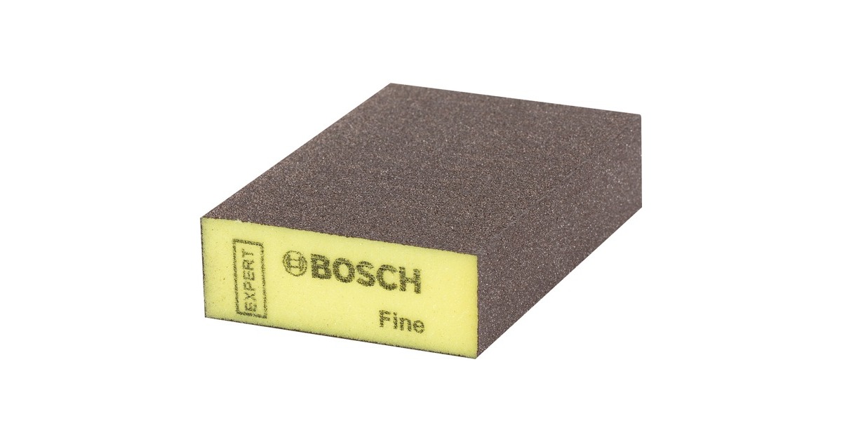 Bosch Expert S471 Standard Schleifblock, fein, Schleifschwamm(gelb, 97 x 69 x 26mm)