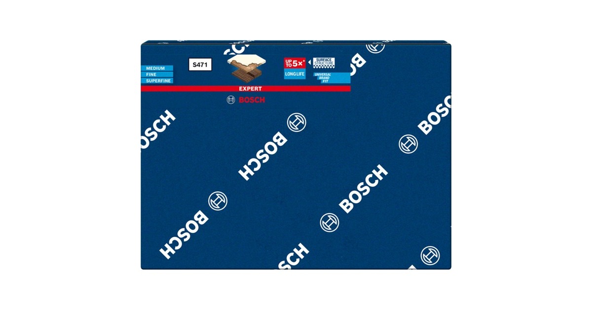 Bosch Expert S471 Standard Schleifblock, fein, Schleifschwamm(gelb, 97 x 69 x 26mm)