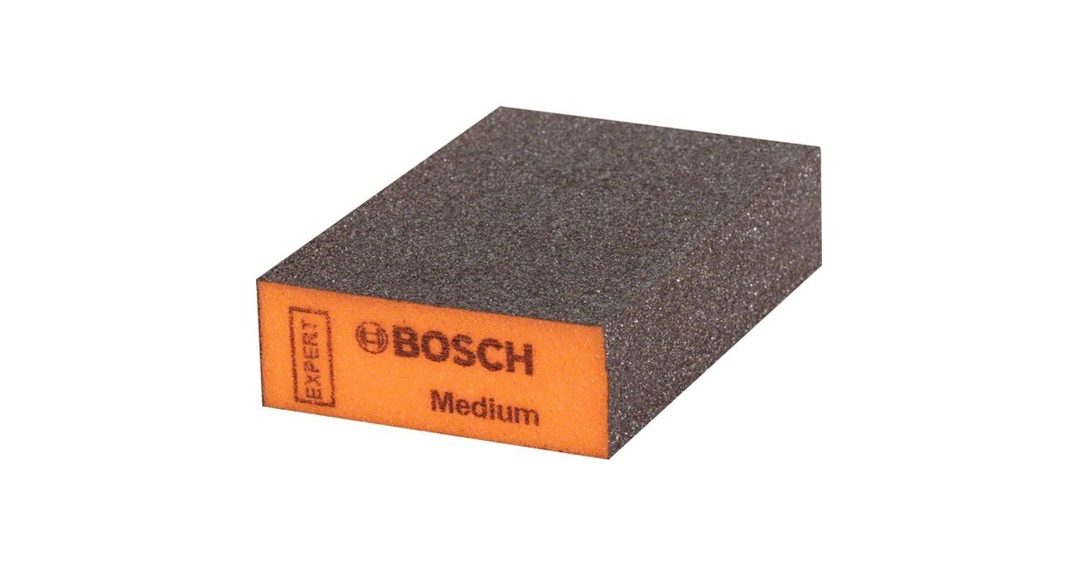 Bosch Expert S471 Standard Schleifblock, mittel, Schleifschwamm(orange, 97 x 69 x 26mm)