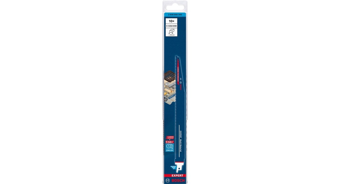 Bosch Expert Säbelsägeblatt ‘Multi Material’ S 1256 XHM, 10 Stück(Länge 300mm)