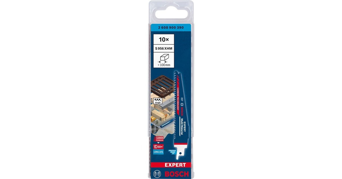 Bosch Expert Säbelsägeblatt ‘Multi Material’ S 956 XHM, 10 Stück(Länge 150mm)