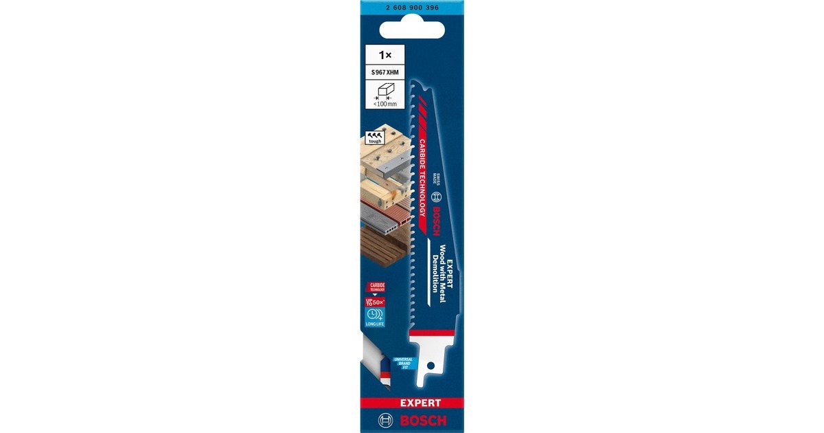 Bosch Expert Säbelsägeblatt ‘Wood with Metal Demolition’ S 967 XHM(Länge 150mm)